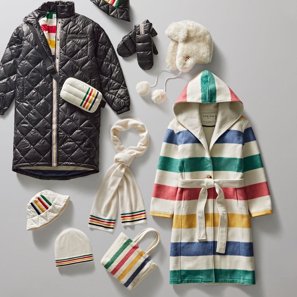HBC Stripes Hudson’s Bay Company Blanket Coat - Picture 15 of 16